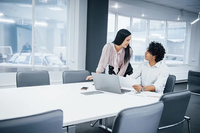 oficina negocios empresaria y trabajador